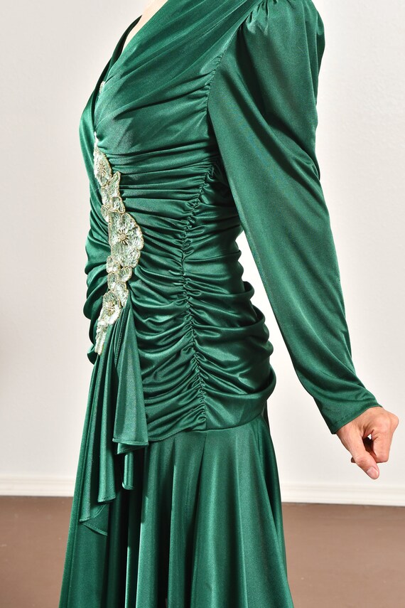 Filigree 80 s Ruched Dress Great Gatsby Dress Roar Gem