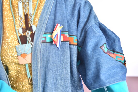 SouthWest Denim Jacket/ 80's Southwest Denim Jack… - image 8