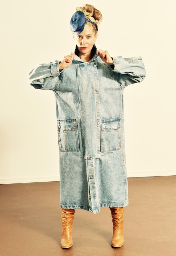Southwest Denim Duster/ Santa fe Denim Duster/ Cow