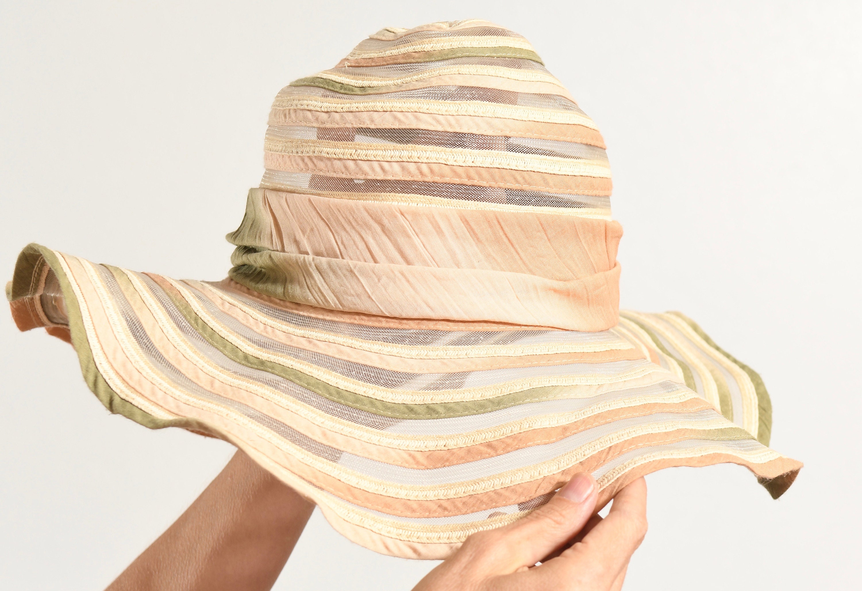 GIOVANNIO/ Italian Sun Hat/ Cotton Mesh 
