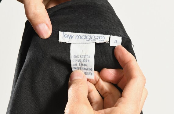 Lew Magram New York/ Beaded Western Shirt/ Black … - image 10