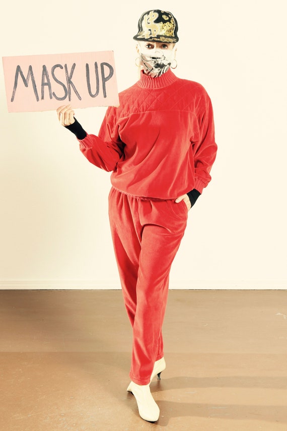 Pacer Petites/ Velour Pantsuit/ Velour Tracksuit/