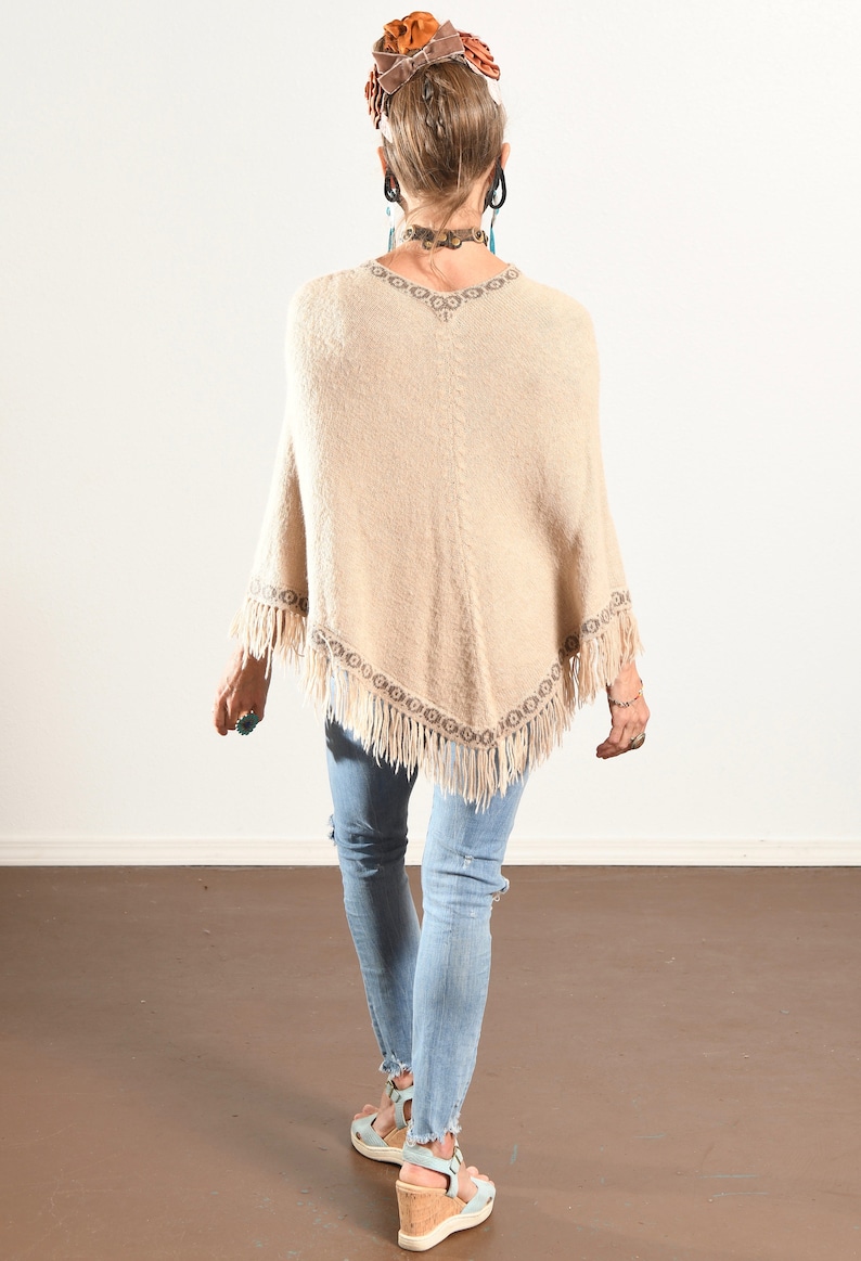 Bolivian Double Alpaca Poncho