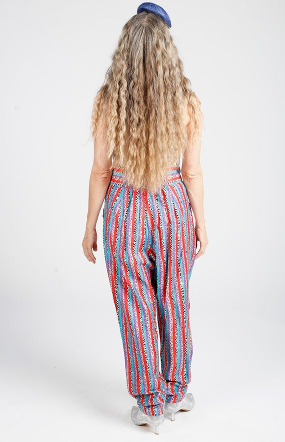 Jeanne Marc Trousers/ 80's Trousers/ Zebra Print … - image 3