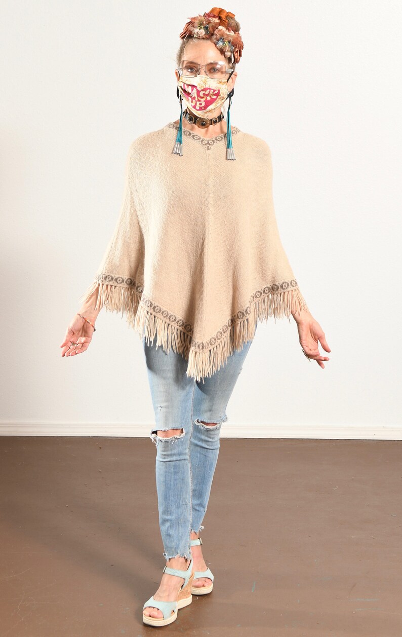 Bolivian Double Alpaca Poncho main image 1