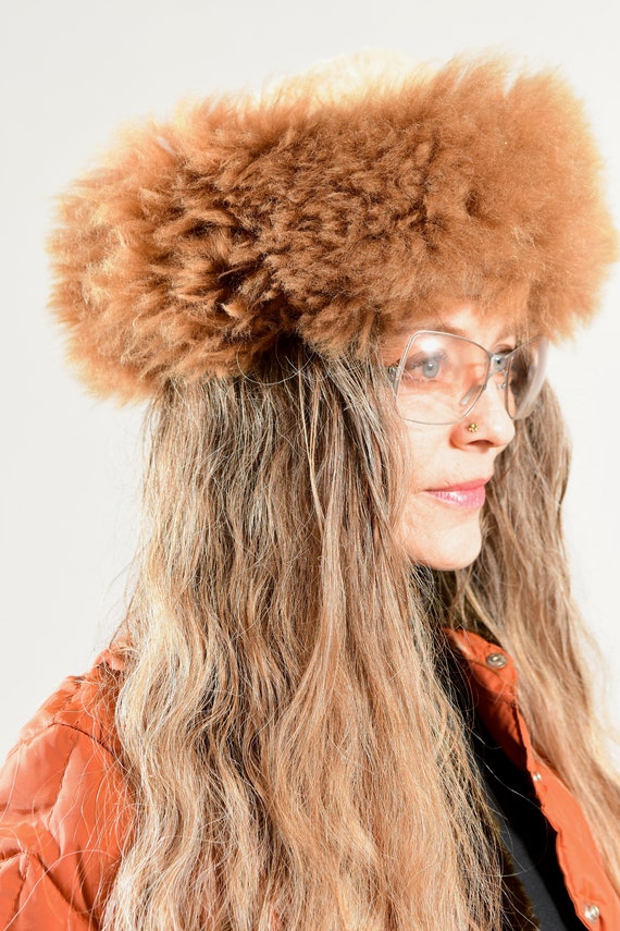 Sherpa Sheepskin Russian Hat, Fur Trader Cap, Yak… - image 3
