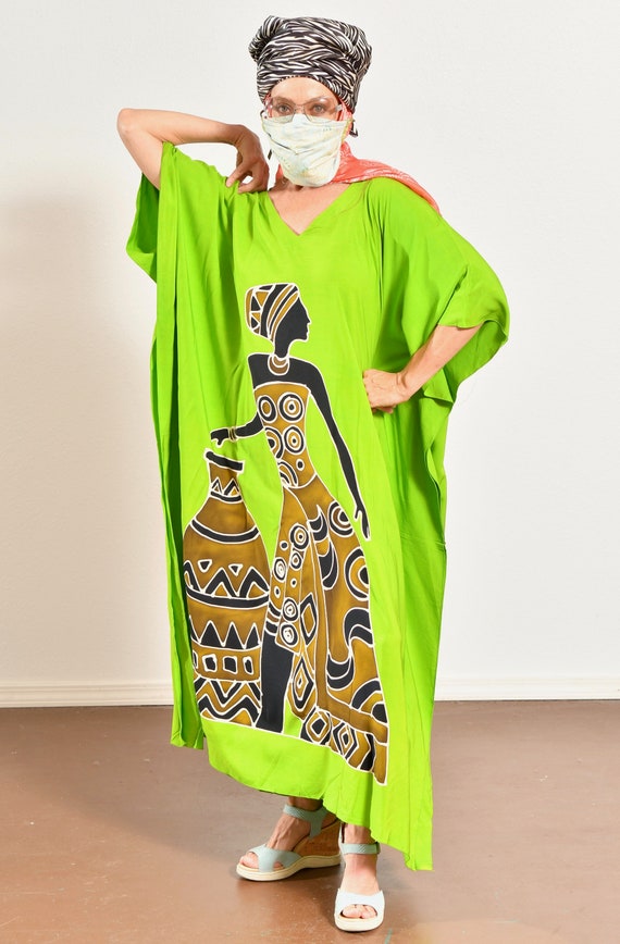 Back From Bali Caftan/ Batik Caftan/ African Caft… - image 7