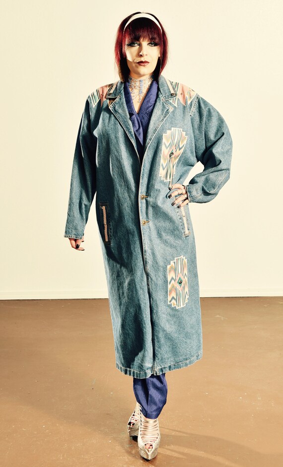 Southwest Denim Duster/ Southwest Jean jacket/ San