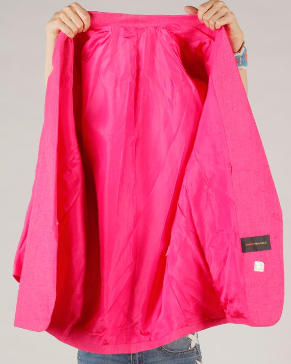Harrace Wallis/ Pink Linen Blazer/ Insignia Blaze… - image 9