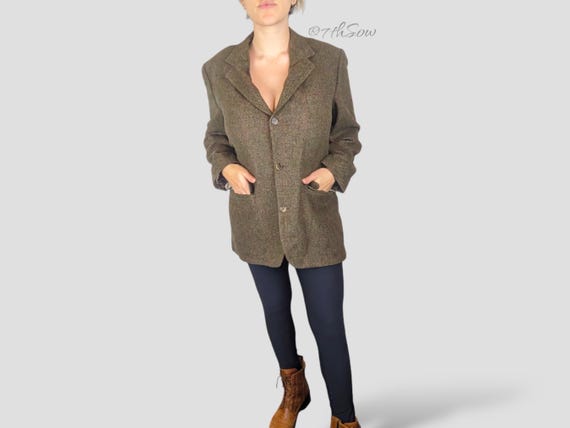 Camel Patterned - Vintage Authentic Camel Hair Br… - image 1