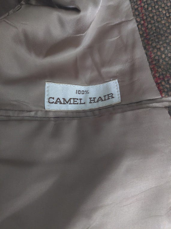 Camel Patterned - Vintage Authentic Camel Hair Br… - image 7