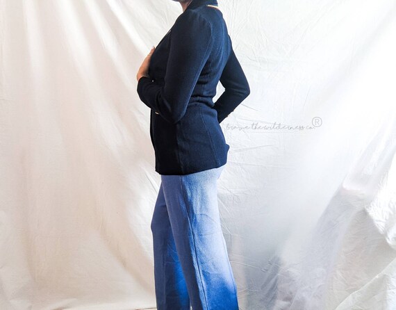 Light Blue St John Collection Knit Slacks Gem