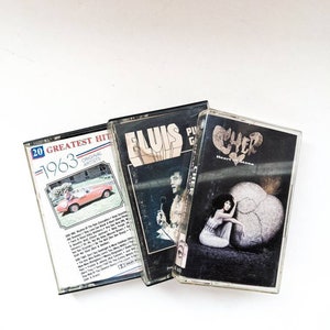 Vintage Cassette Tapes - Elvis Greatest Hits 1963 Cher