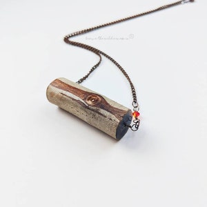 Firewood - Naturholz Kristall und Halskette