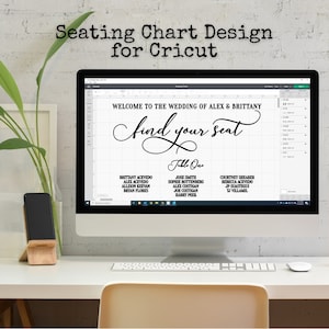Seating Chart Design for Die Cutting Machines | Cricut & Silhouette