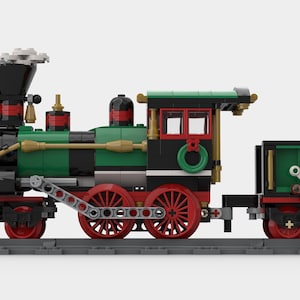 INSTRUCTIONS to build a CUSTOM LEGO 4-4-0 Steam Engine for 10254 Winter Village Train