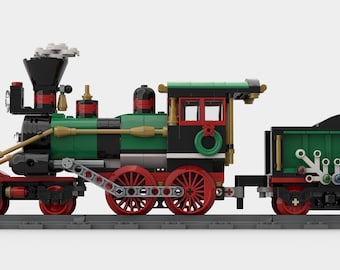 INSTRUCTIONS to build a CUSTOM LEGO 4-4-0 Steam Engine for 10254 Winter Village Train