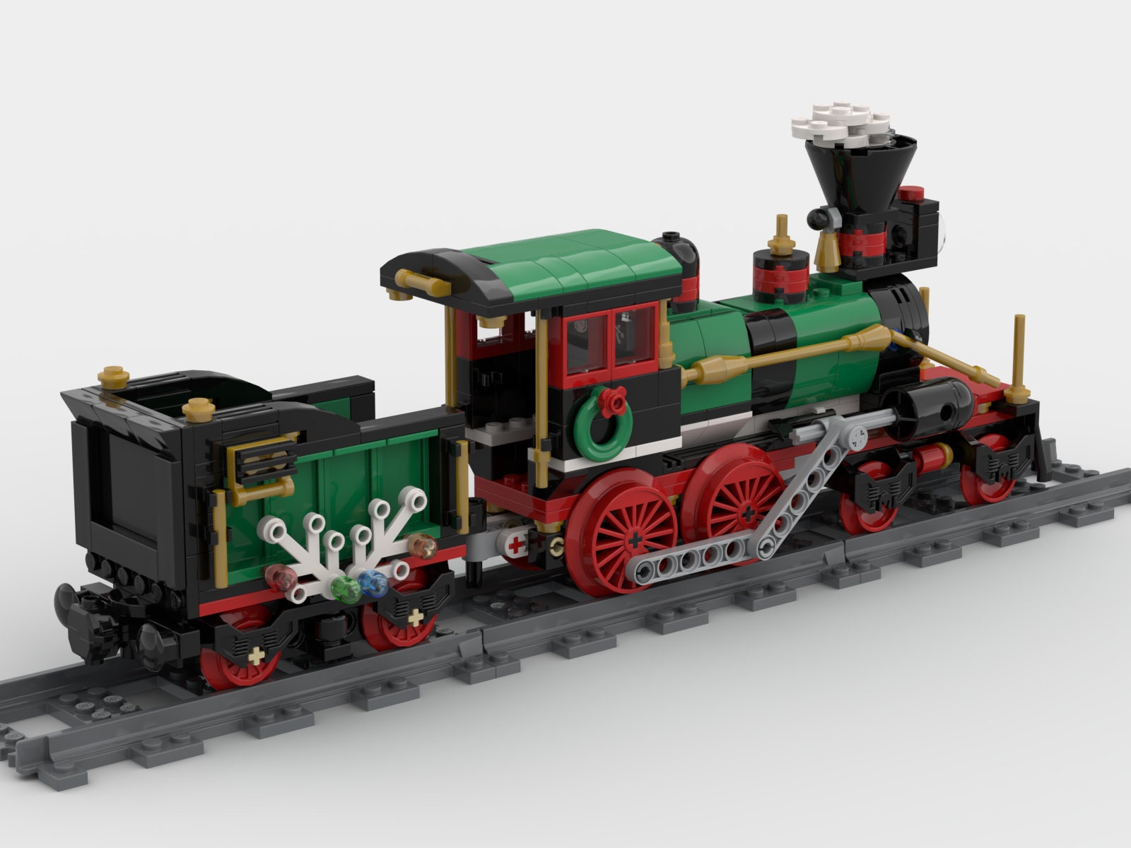 INSTRUCTIONS to Build a CUSTOM LEGO 440 Steam Engine for 10254 Winter