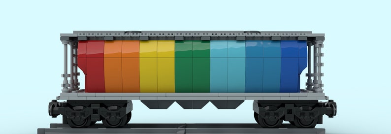 INSTRUCTIONS to Build a Custom LEGO Hopper Car for LEGO City Trains - Etsy