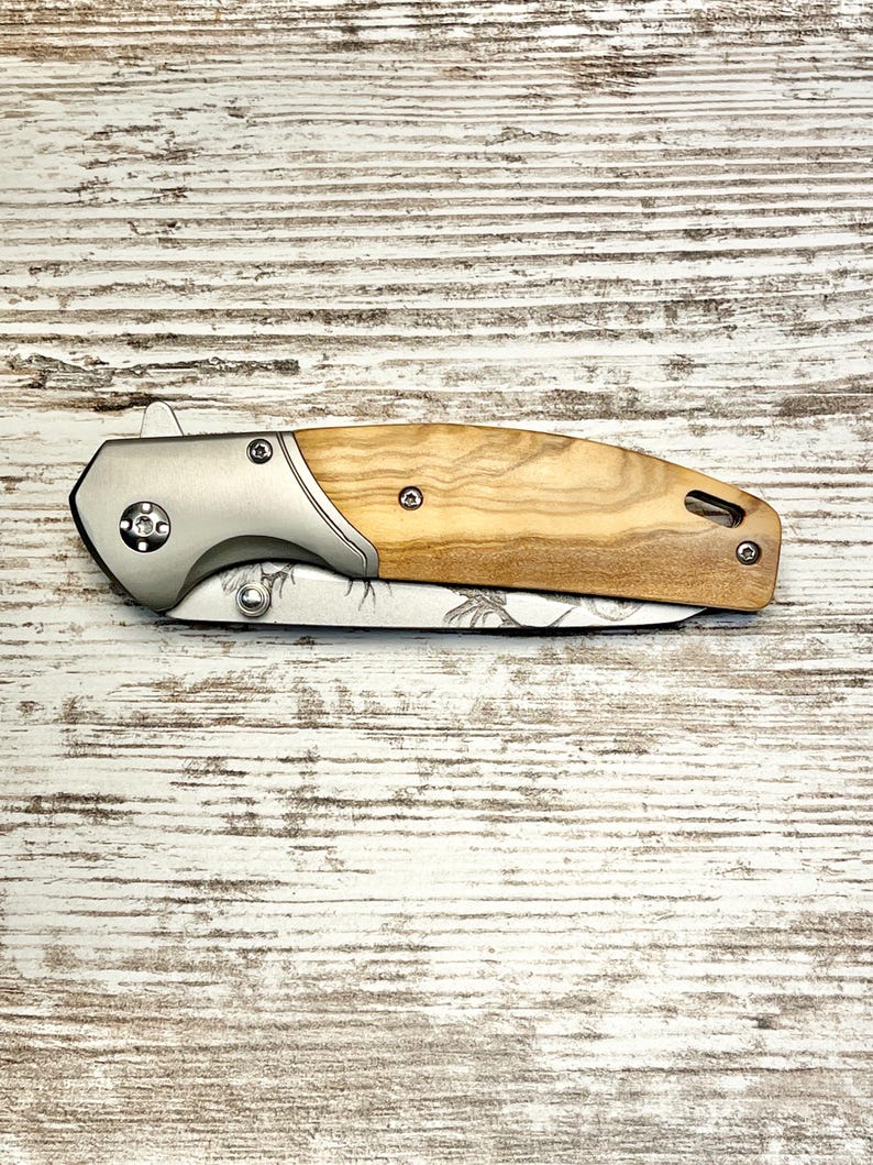 Personalized Engraved Pocket Knife | Gift for Him Knife WITHOUT design