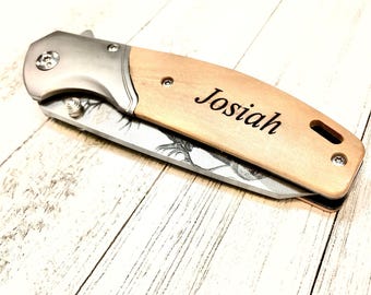 Personalized Engraved Pocket Knife | Gift for Him