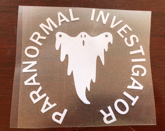 Paranormal Investigator Car Decal, Ghost Hunting Decal, Ghost Hunter Gift