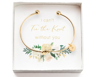 I Can't Tie the Knot Without You, Bridesmaid Proposal Box, Bridesmaid Gift Set, Wedding Bridal Party Gift Accessories, Bridesmaid Jewelry