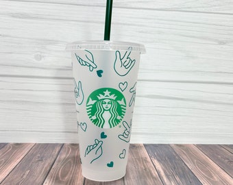 Love Fingers Venti Cold Cup | Love Fingers Iced Coffee Cup | Love Fingers Cup