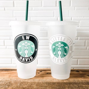 Schitts Creek Starbucks Tumbler | Ew David | A Little Bit Alexis | Reusable Starbucks Cup | Tumbler With Straw | Funny Tumbler | 24 Ounce