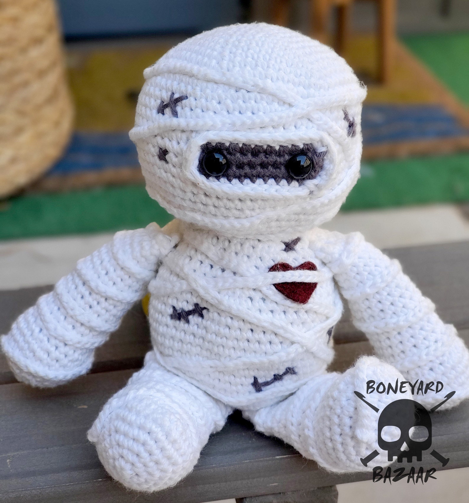 Mummy Crochet Pattern / Halloween Crochet Mummy / Mummy Etsy