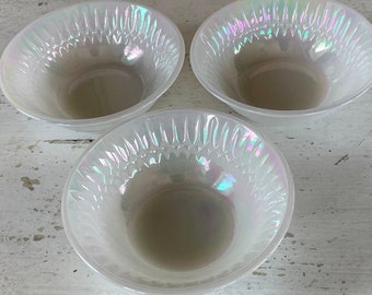 Federal Glass Moonglow small bowls Dessert bowls Set of 3