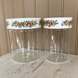 Pyrex See N Store Glass Canister Set Spice of Life Set of