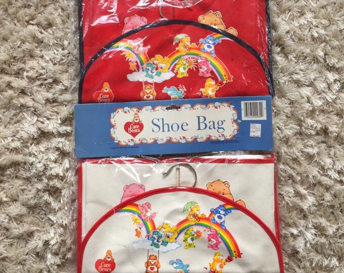 Care Bears Shoe Bag Hanging Shoe Organizer 1982 New in Package Etsy