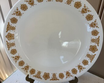 Corelle Butterfly Gold 8.5 Inch Salad Plates Dessert Plates Lunch