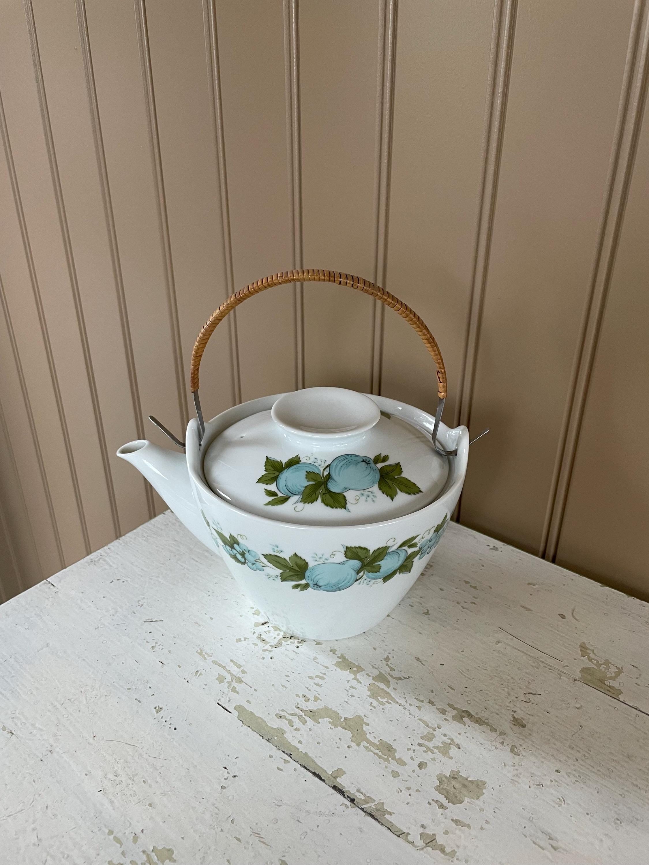 Noritake Blue Teapot - Etsy