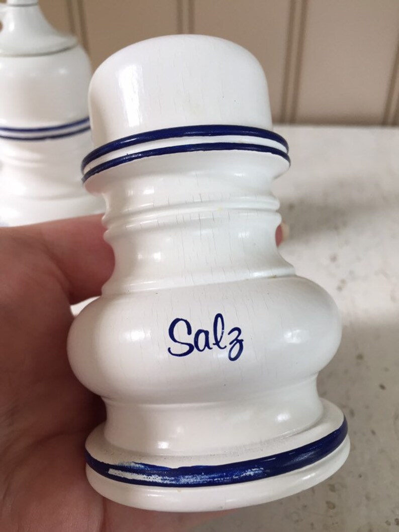 Zassenhaus German Salt and Pepper Shakers Wooden Salz and Etsy