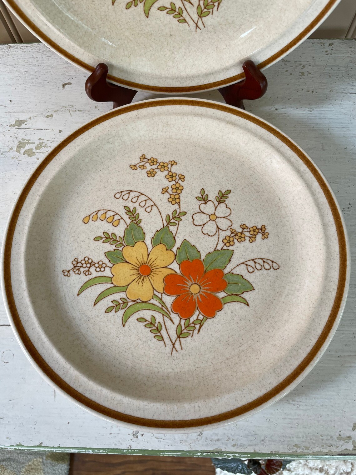 JC Penney Festive dinner plates Set of 4 Etsy