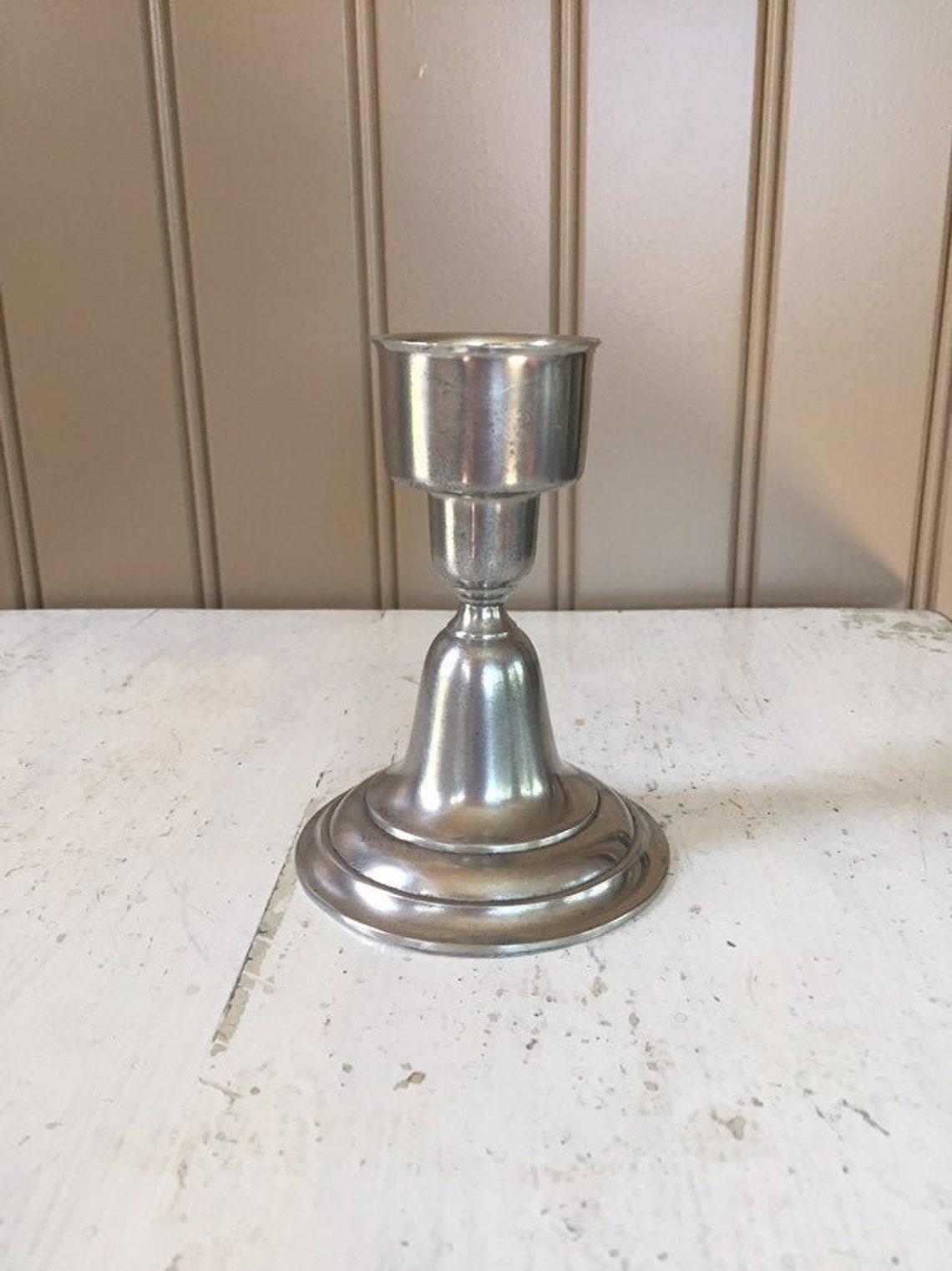 Daalderop Pewter Candle Holder Made in Holland Etsy