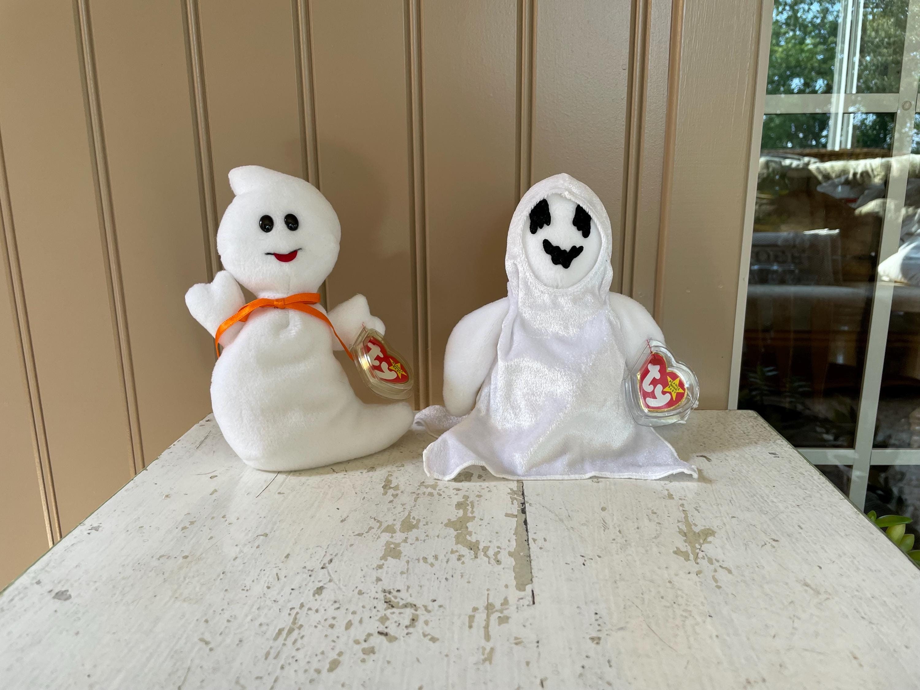 1990's TY Beanie Baby Ghosts Spooky 1995 Sheets 1999