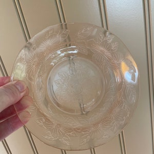 Macbeth-Evans Dogwood pink small bowls and footed sherbet bowls Set of 5 bild 3