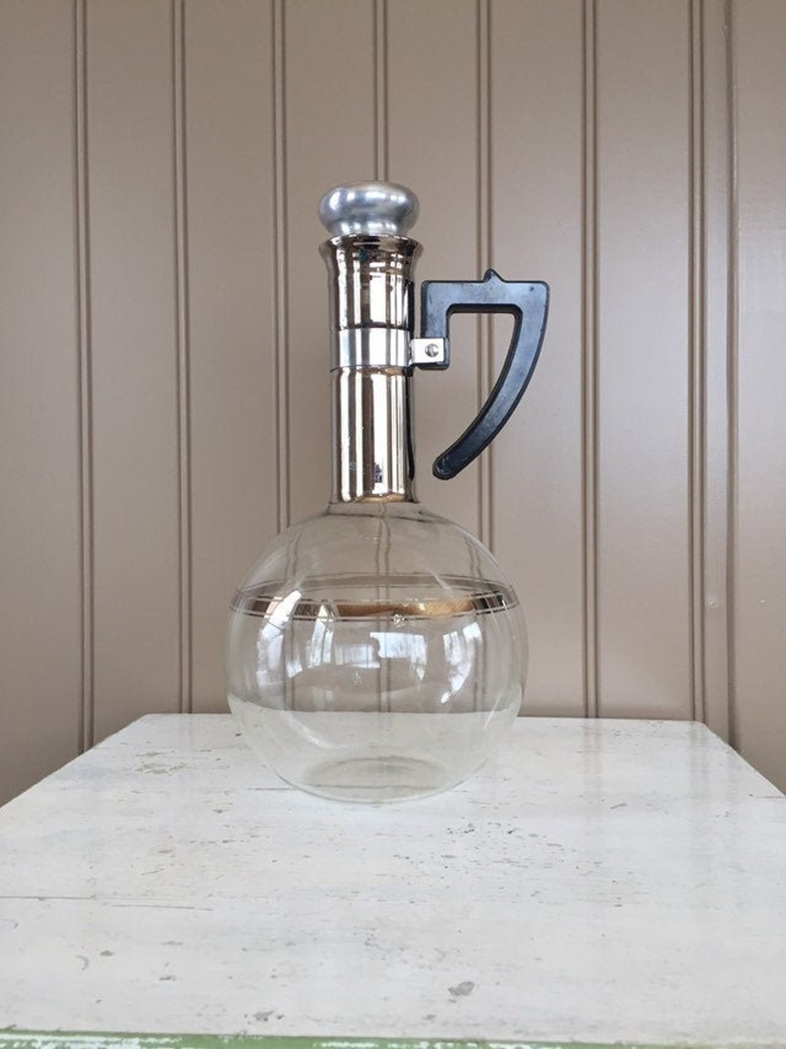 Inland Glass Coffee Carafe Hand Blown Mid Century 18 Cup Etsy