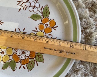 カントリー調 プレート 9枚セット COUNTRYLIFE STONE WARE Country Casual Spring Garden Stoneware Hand Painted Dinner Plates