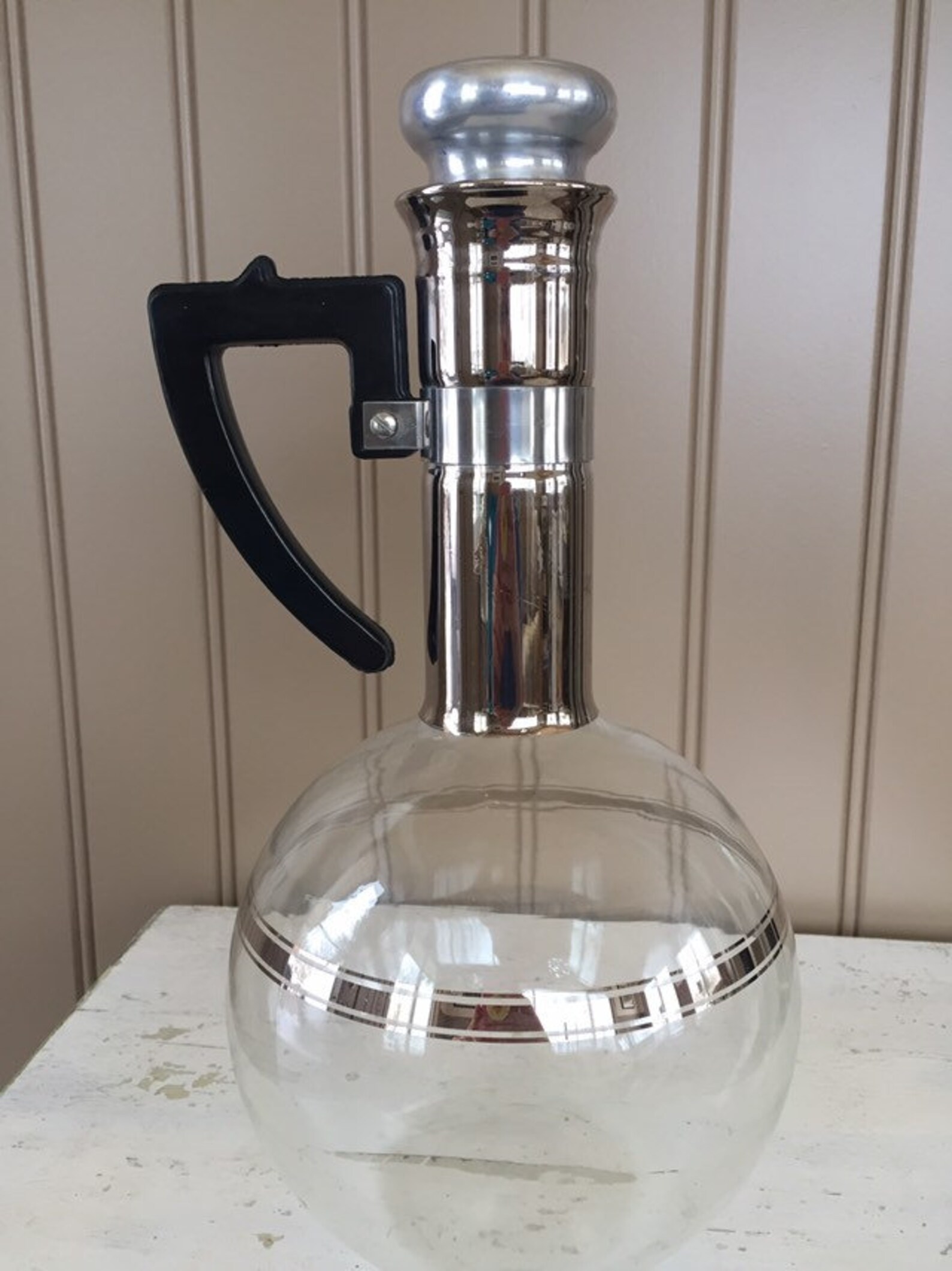Inland Glass coffee carafe Hand blown mid century 18 cup Etsy