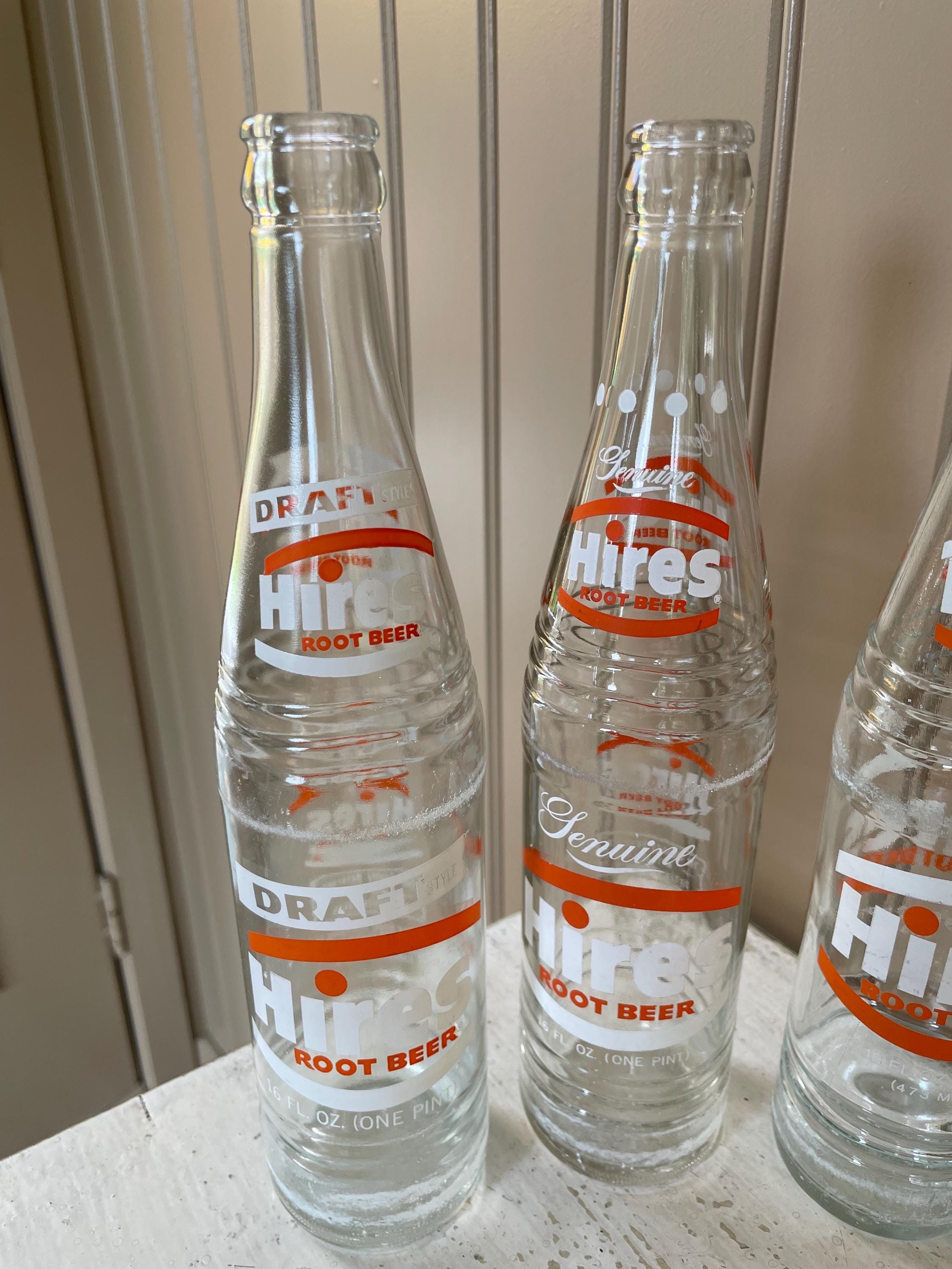 Hires Rootbeer Vintage Glass Bottles Returnable 11 Inch Bottles