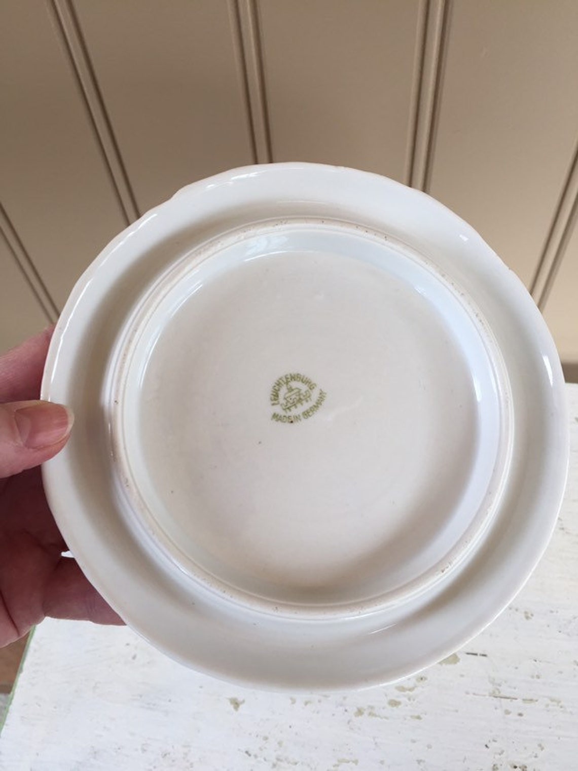 German porcelain hot plate Antique trivet Etsy.de