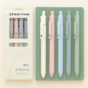 Morandi Color Gelschreiber Set - Vintage, 0,5 mm schwarze Tinte