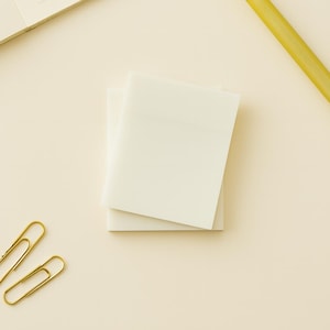 Notas adhesivas transparentes / Bloc de notas transparente para estudiar y escribir un diario