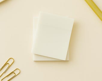 Clear Sticky Notes | Transparent Memo Pads for Studying, Journaling