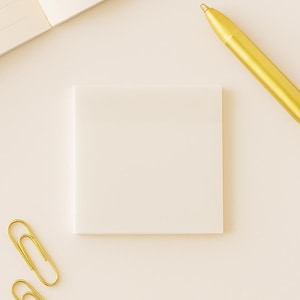 Clear Sticky Notes | Transparent Memo Pads for Studying, Journaling Square