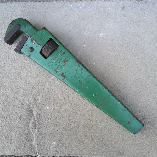 Fabrex 440-14 adjustable wrench / spanner, original green